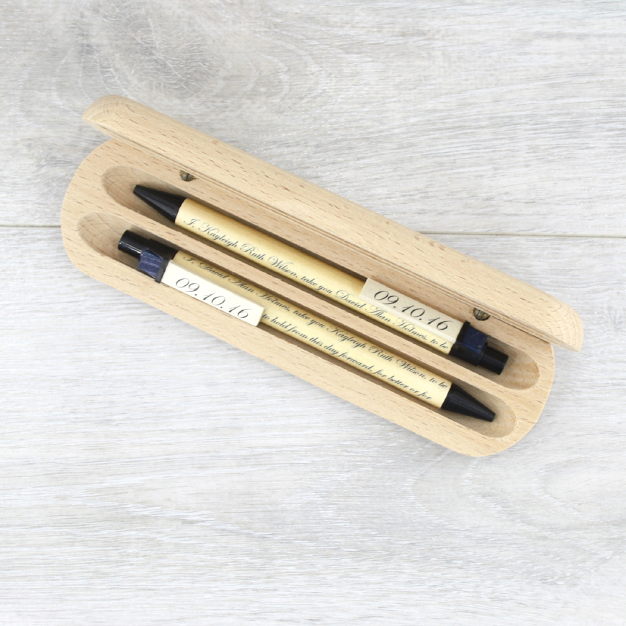 the story of the design behind my wedding pens by six0six design
