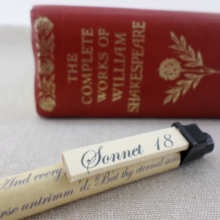 shakespeare sonnet pens