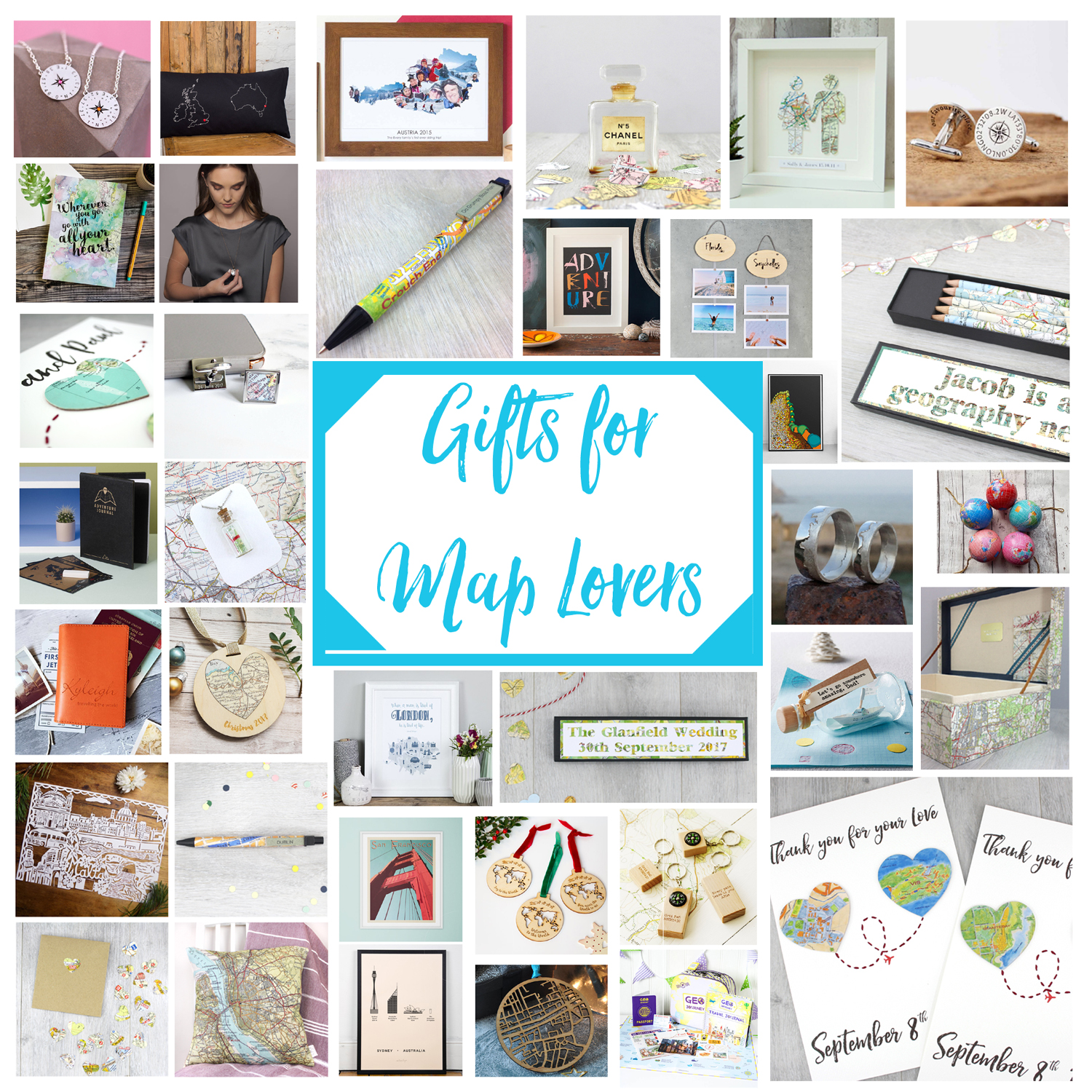 Gifts for map lovers a handmade christmas gift guide  
