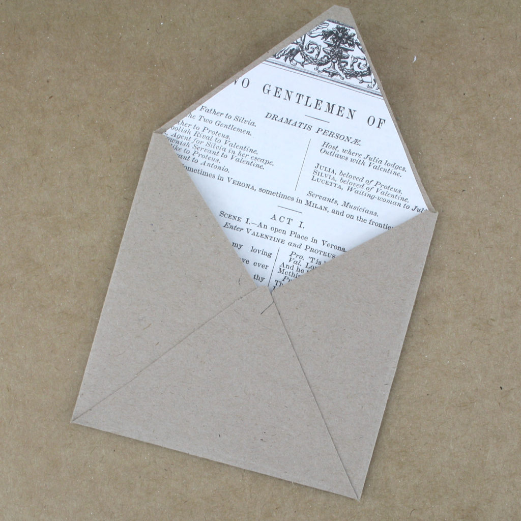 now you are finished making your envelope time for the finishing touches